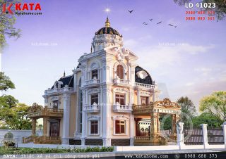 Biệt thự lâu đài đẹp 3 tầng cổ điển tại Nam Định – Mã số: LD 41023