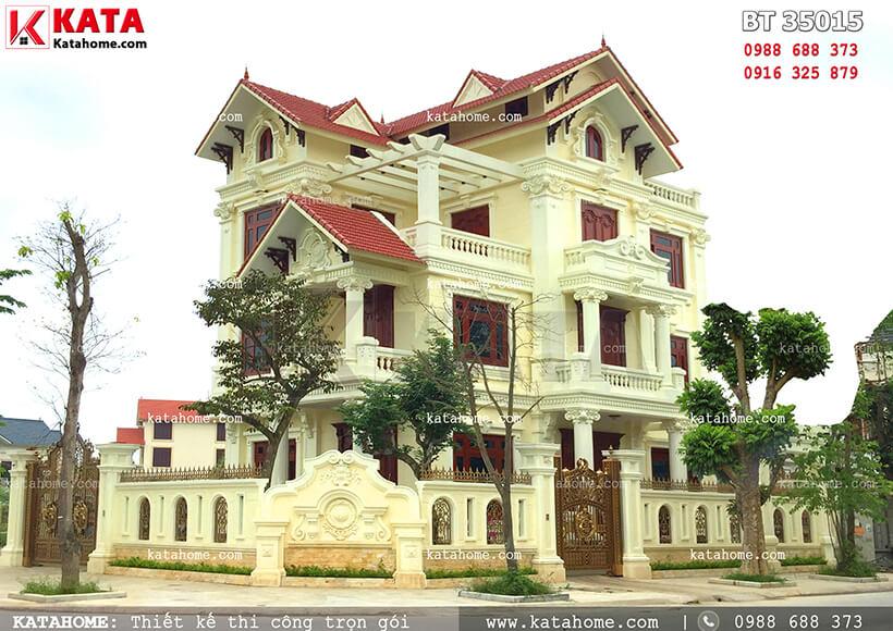 Thiết kế biệt thự 3 tầng tân cổ điển tại Thanh Hóa – Mã số: BT 35015